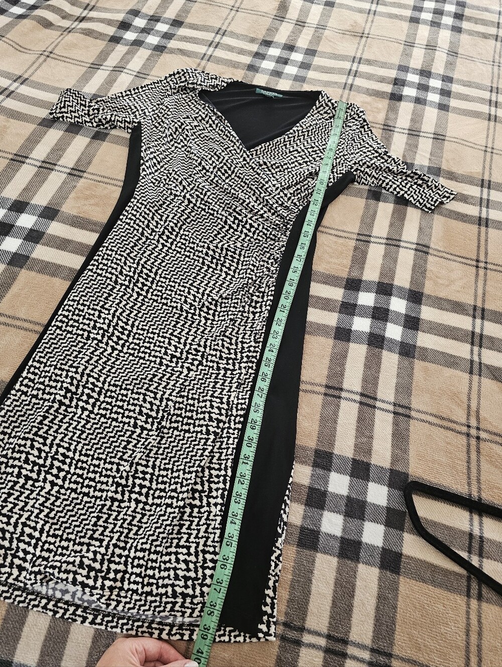 Ralph Lauren Black and White Printed Sheath Dress - Picture 7 of 7